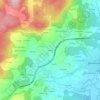 Mapa topográfico Lamiño, altitude, relevo