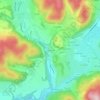 Mapa topográfico Le Guillermet, altitude, relevo