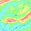 Mapa topográfico Winslow, altitude, relevo