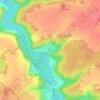 Mapa topográfico Nanteau-sur-Essonne, altitude, relevo