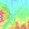 Mapa topográfico Sidi Hssaine, altitude, relevo