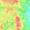 Mapa topográfico Brownhills, altitude, relevo