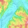 Mapa topográfico Perdigat, altitude, relevo