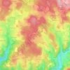 Mapa topográfico Deneyrolles Hautes, altitude, relevo