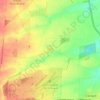 Mapa topográfico Brauncewell, altitude, relevo