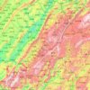 Mapa topográfico 石柱土家族自治县, altitude, relevo