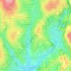 Mapa topográfico Montailloux, altitude, relevo