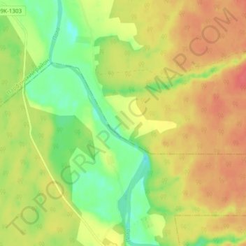 Mapa topográfico Городок, altitude, relevo