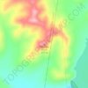 Mapa topográfico Plashett Knob, altitude, relevo