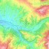 Mapa topográfico Baragiano, altitude, relevo