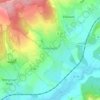 Mapa topográfico Folschviller, altitude, relevo