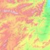 Mapa topográfico Maydan-Wardak, altitude, relevo