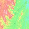 Mapa topográfico Iguaí, altitude, relevo