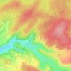 Mapa topográfico Tramont-Émy, altitude, relevo