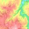 Mapa topográfico Baraize, altitude, relevo