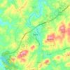 Mapa topográfico Galax, altitude, relevo