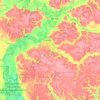 Mapa topográfico Варвинська селищна громада, altitude, relevo