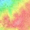 Mapa topográfico Los Alacranes, altitude, relevo
