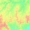 Mapa topográfico Angico, altitude, relevo