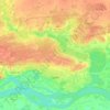 Mapa topográfico Sourgout, altitude, relevo