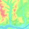 Mapa topográfico Planura, altitude, relevo