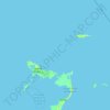 Mapa topográfico Crooked Island and Long Cay, altitude, relevo