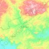 Mapa topográfico Quebrangulo, altitude, relevo