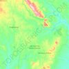 Mapa topográfico São José dos Quatro Marcos, altitude, relevo
