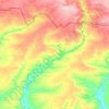 Mapa topográfico Барило-Крепинское сельское поселение, altitude, relevo