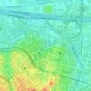 Mapa topográfico Bom Retiro, altitude, relevo