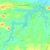 Mapa topográfico Açude São Gonçalo, altitude, relevo