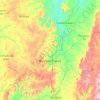 Mapa topográfico Montes Claros, altitude, relevo