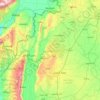 Mapa topográfico Idlib, altitude, relevo