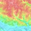 Mapa topográfico Chérac, altitude, relevo