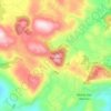 Mapa topográfico Fumone, altitude, relevo