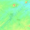 Mapa topográfico Congo, altitude, relevo