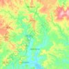 Mapa topográfico Japaratuba, altitude, relevo