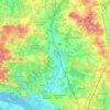 Mapa topográfico Le Moron, altitude, relevo