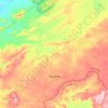 Mapa topográfico Tavares, altitude, relevo