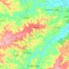 Mapa topográfico Condado, altitude, relevo