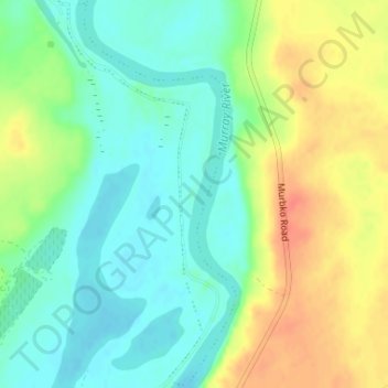 Mapa topográfico Brenda Park, altitude, relevo