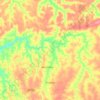 Mapa topográfico Anapurus, altitude, relevo