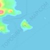 Mapa topográfico Nisos, altitude, relevo