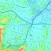 Mapa topográfico Encantado, altitude, relevo