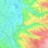 Mapa topográfico Perreux, altitude, relevo