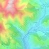 Mapa topográfico Cantaron, altitude, relevo