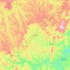 Mapa topográfico Alvinópolis, altitude, relevo
