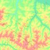 Mapa topográfico Guaiçara, altitude, relevo