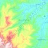 Mapa topográfico Braço do Trombudo, altitude, relevo