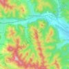 Mapa topográfico Gura Humorului, altitude, relevo